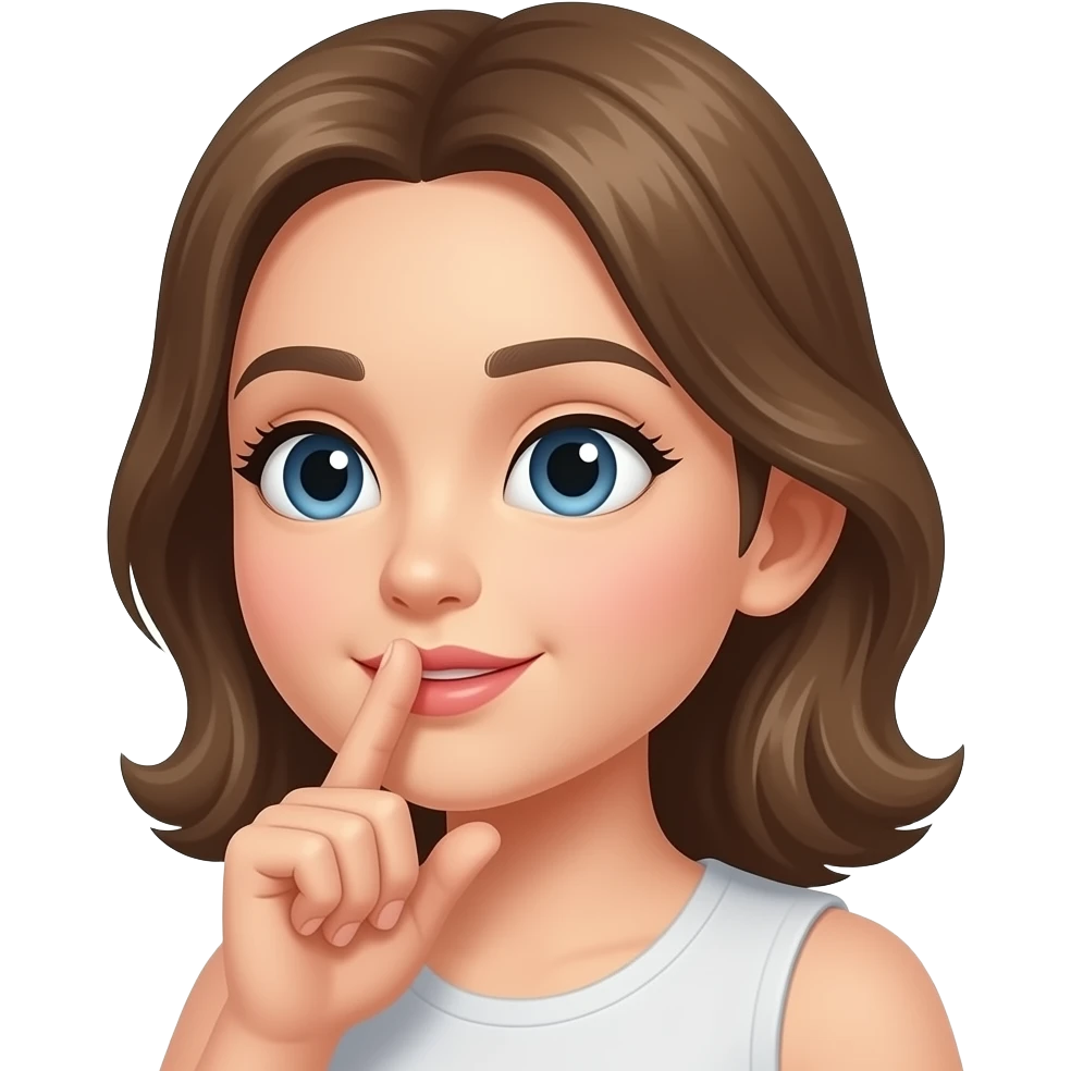 귓속말을 하는 사람 emoji