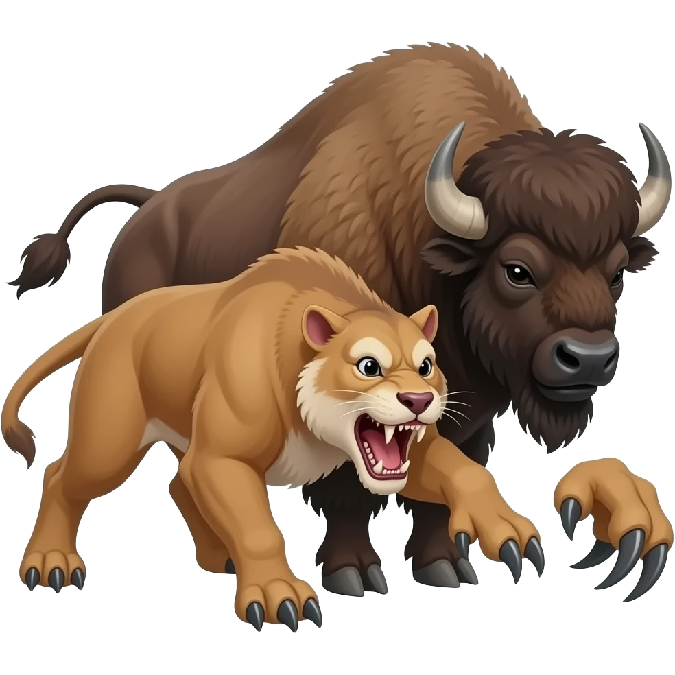 Smilodon claws will give bison a nasty gash emoji