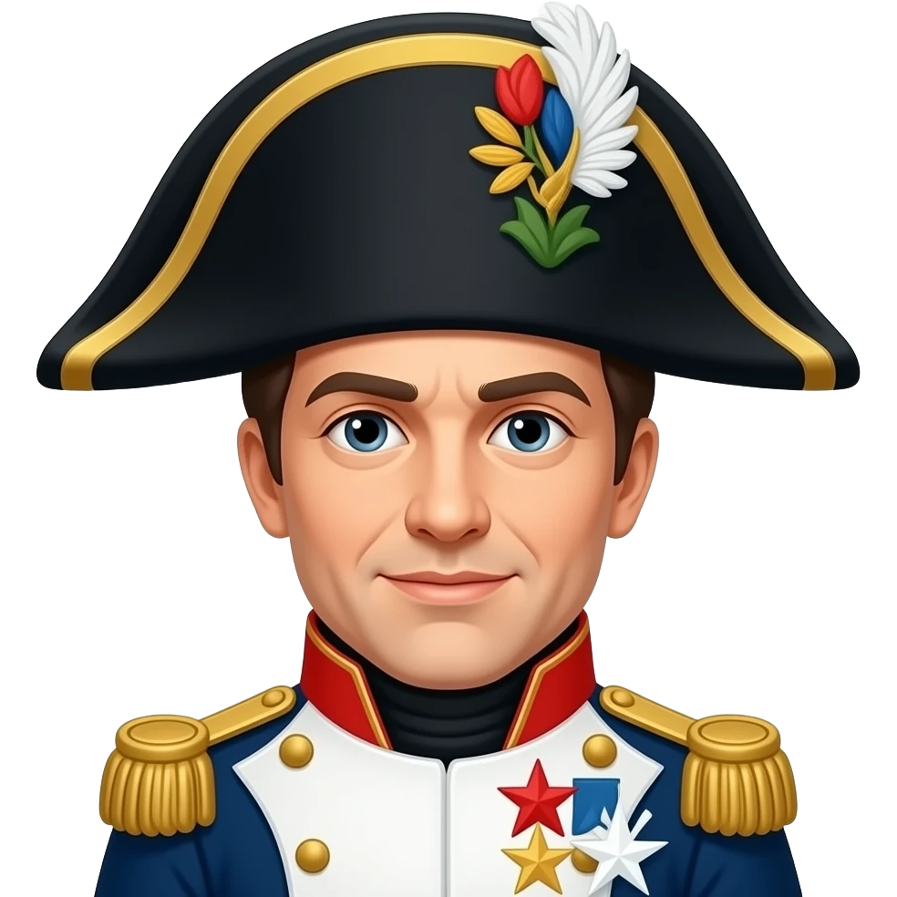 napoleon bonaparte wearing hat emoji