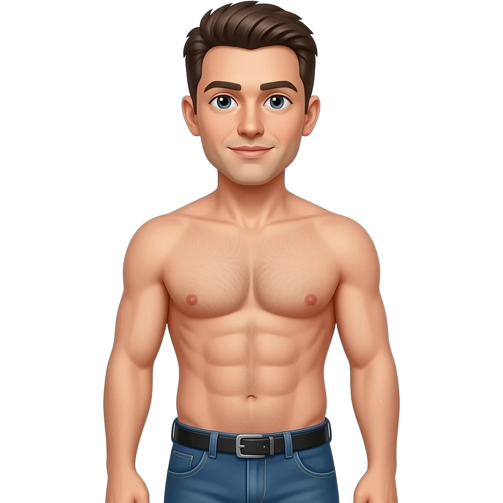 Naked man full body emoji