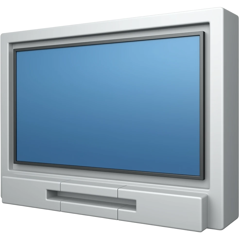 modern hanging TV 3 point perspective emoji