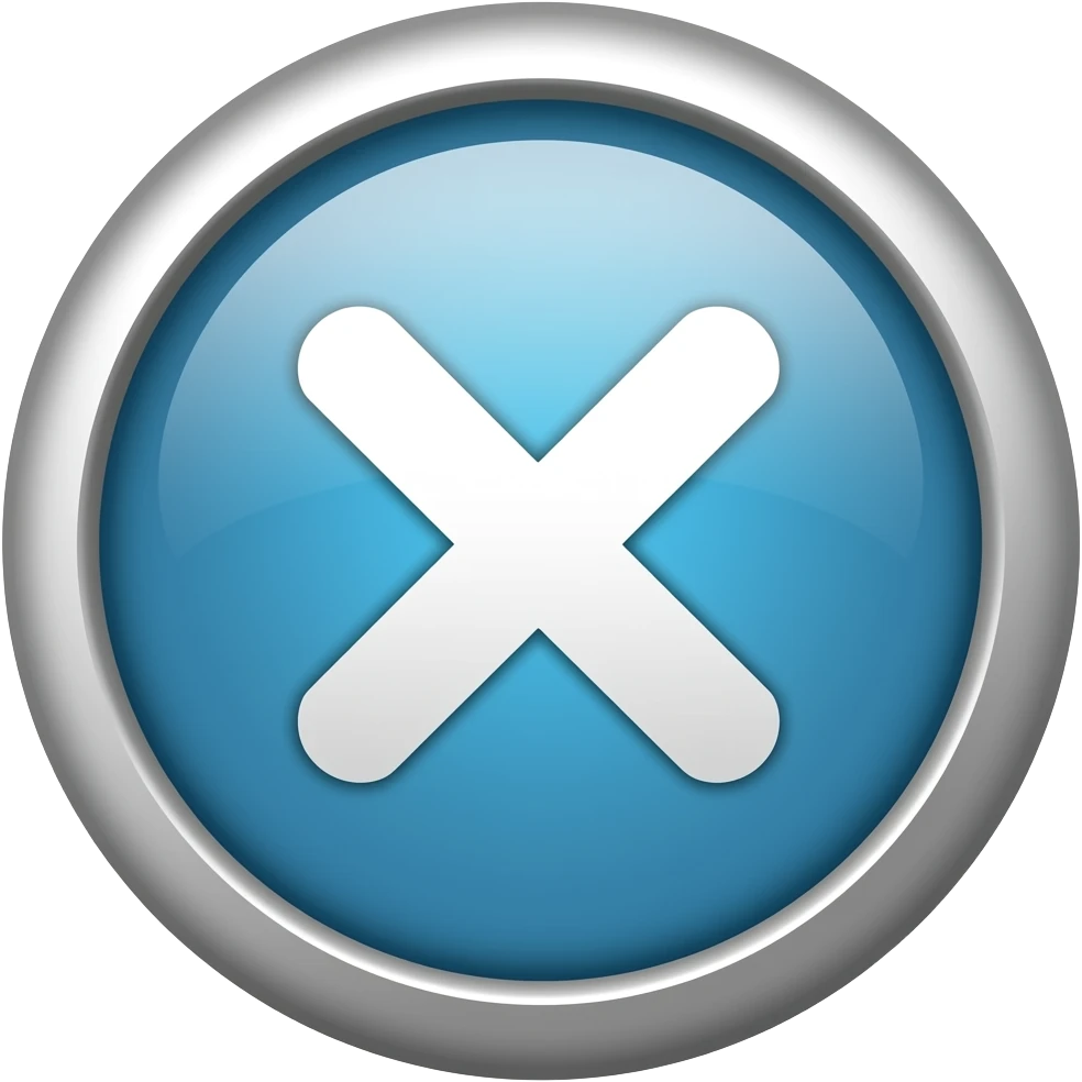 cancel button emoji