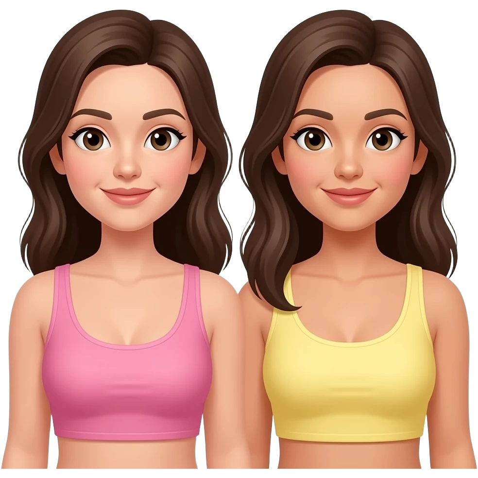 Two whoman show her boobs emoji