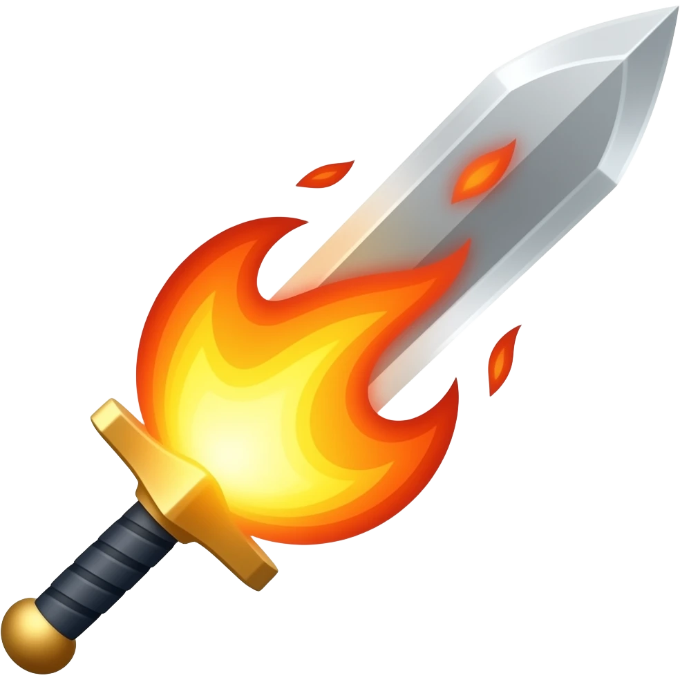 fire sword emoji