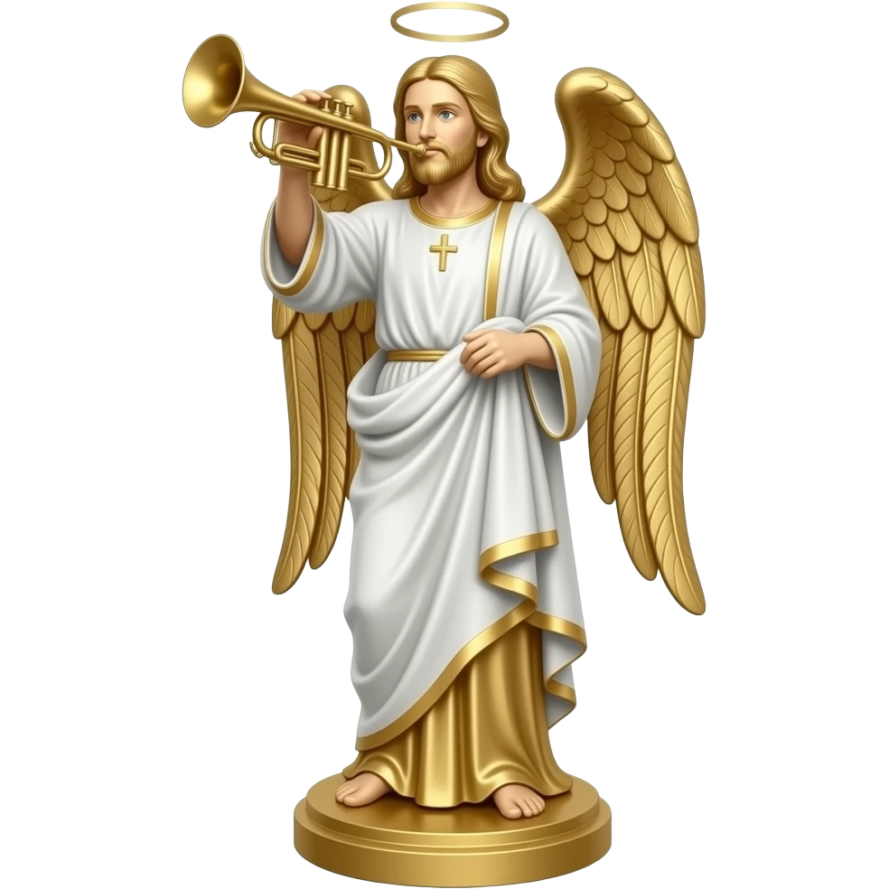 LDS Gold angel Moroni statue emoji
