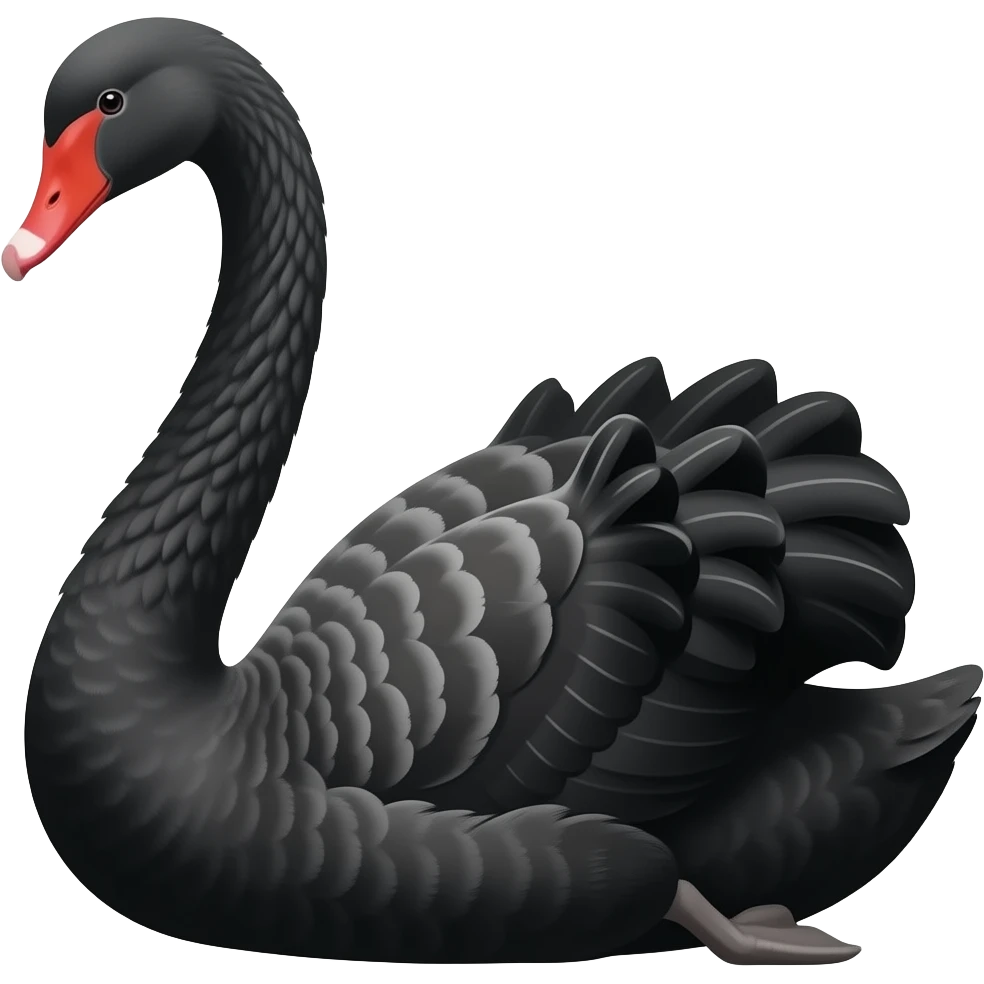 Black swan emoji