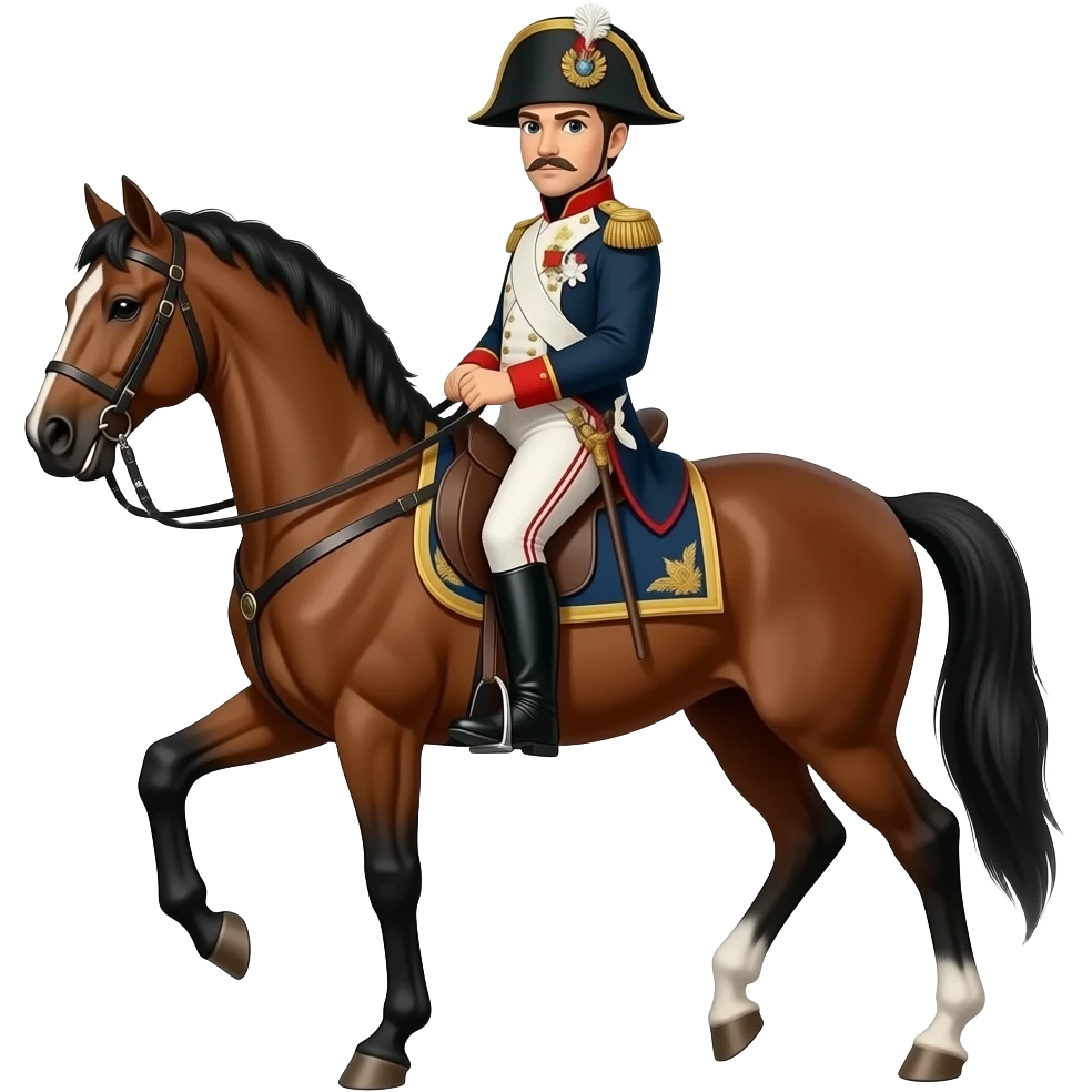 Napoléon sur son cheval emoji