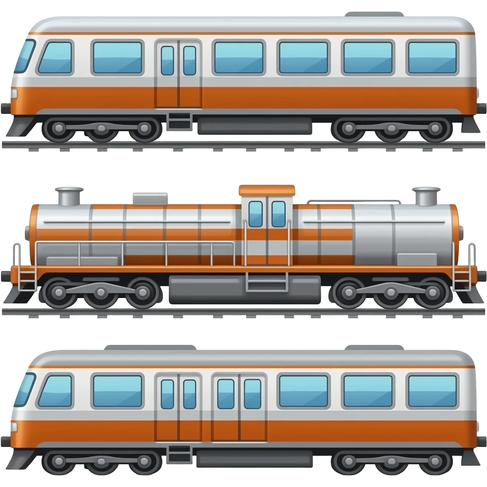 🚂🚃🚃🚃 emoji