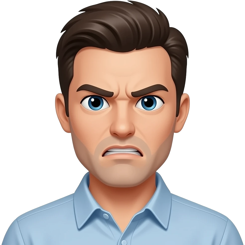 frustrated man emoji