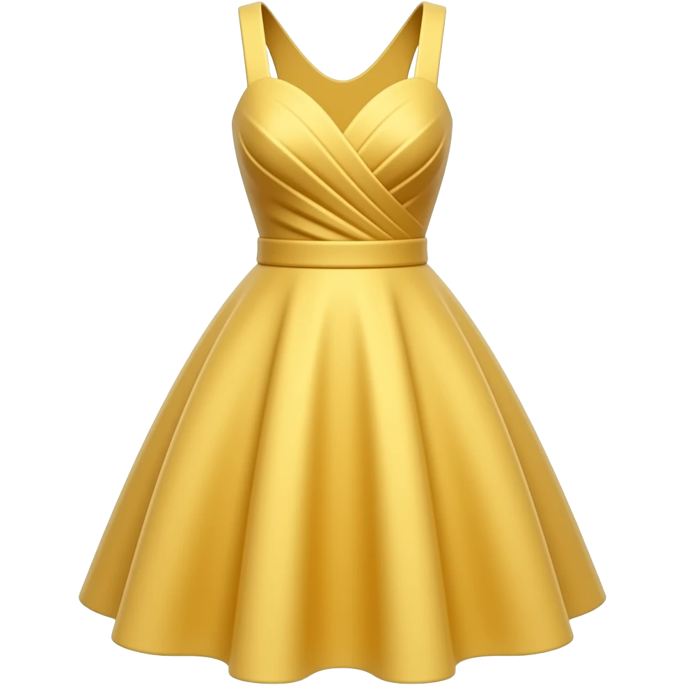 Vestido amarillo elegante moderno emoji
