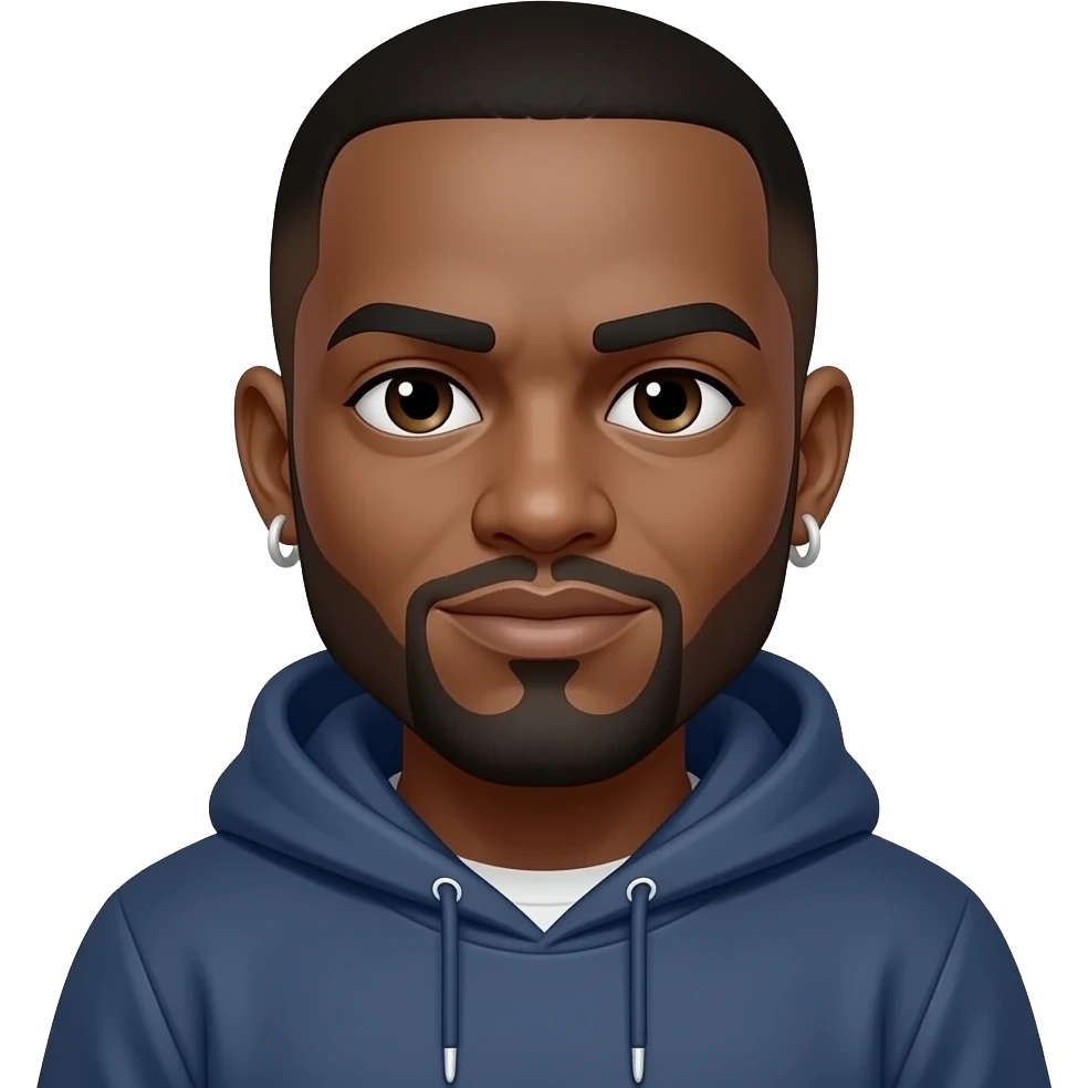 black thug emoji