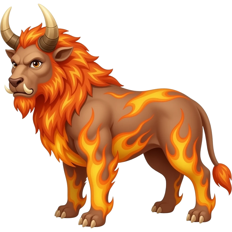 flaming Minotaur emoji