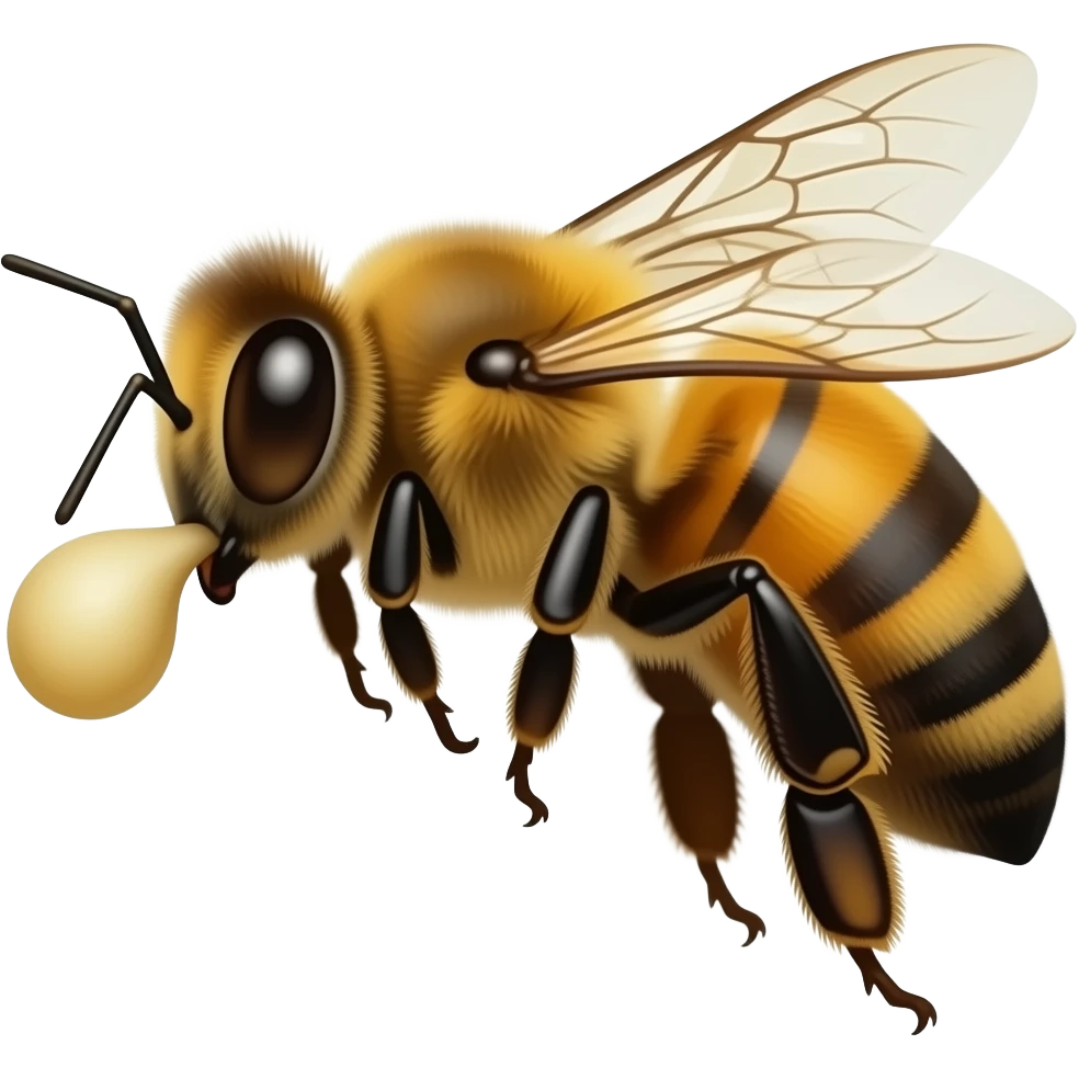 Bee farting emoji