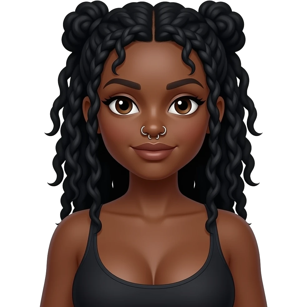 Big large boobs black with double nose piercings and bull big large black girl with large boobs and nose ring emoji