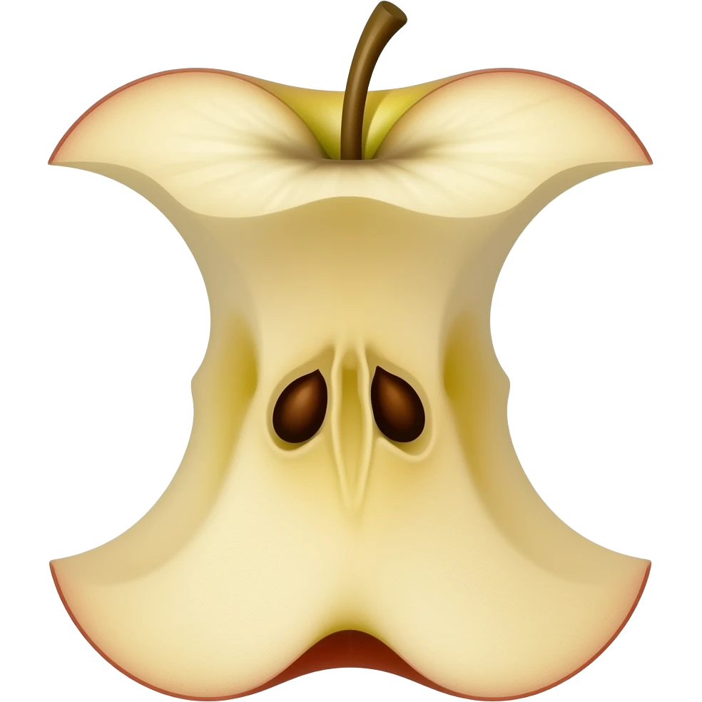 Apple core emoji