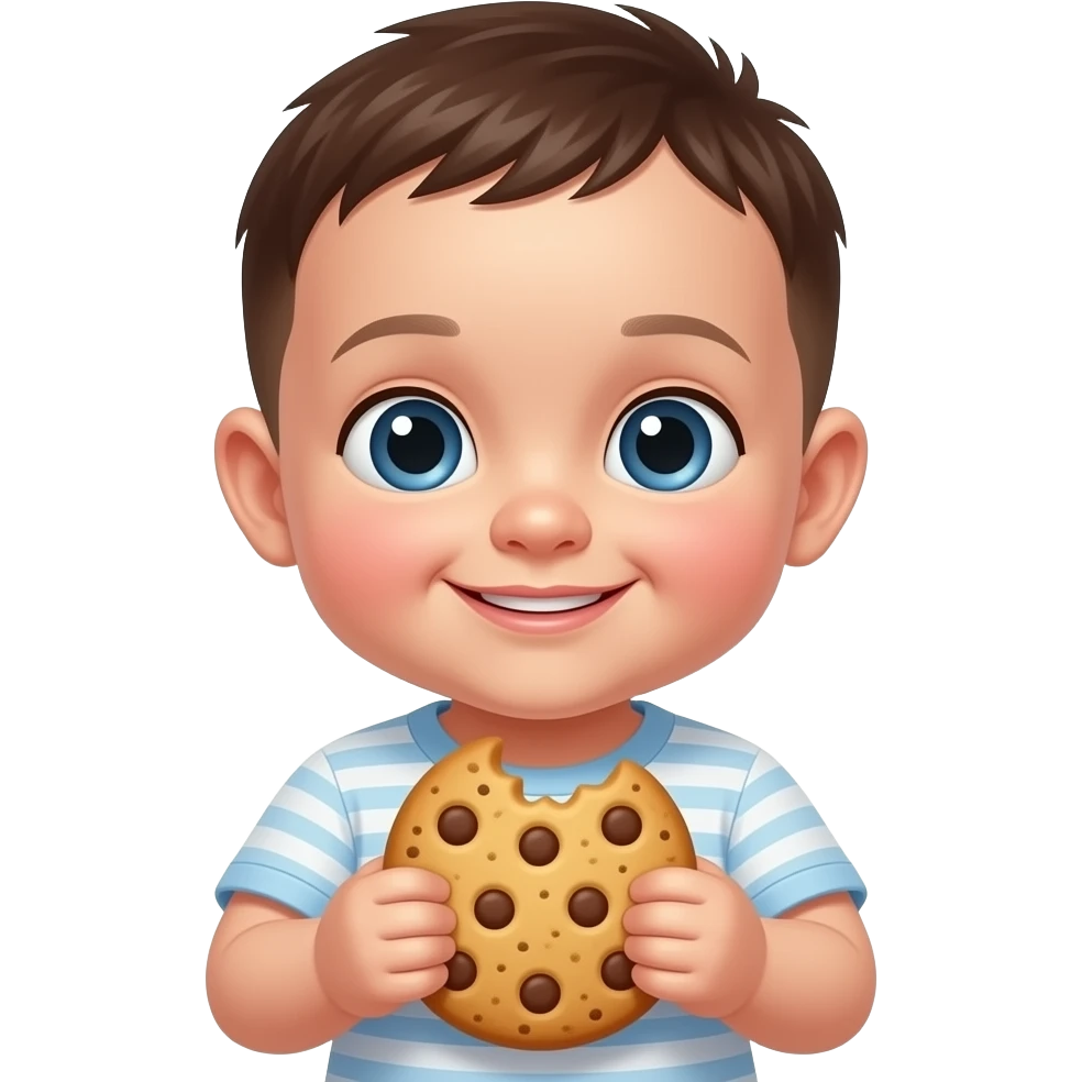 Babie Holding Cookie emoji