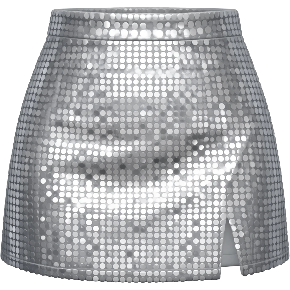 sparkly skirt short emoji
