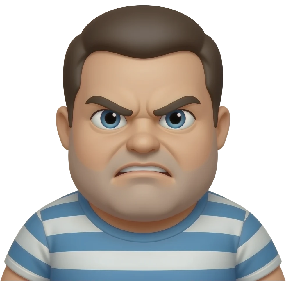 Fat angry emo emoji