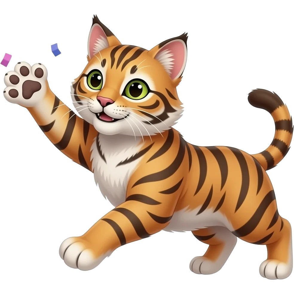 wildcat throws confetti emoji