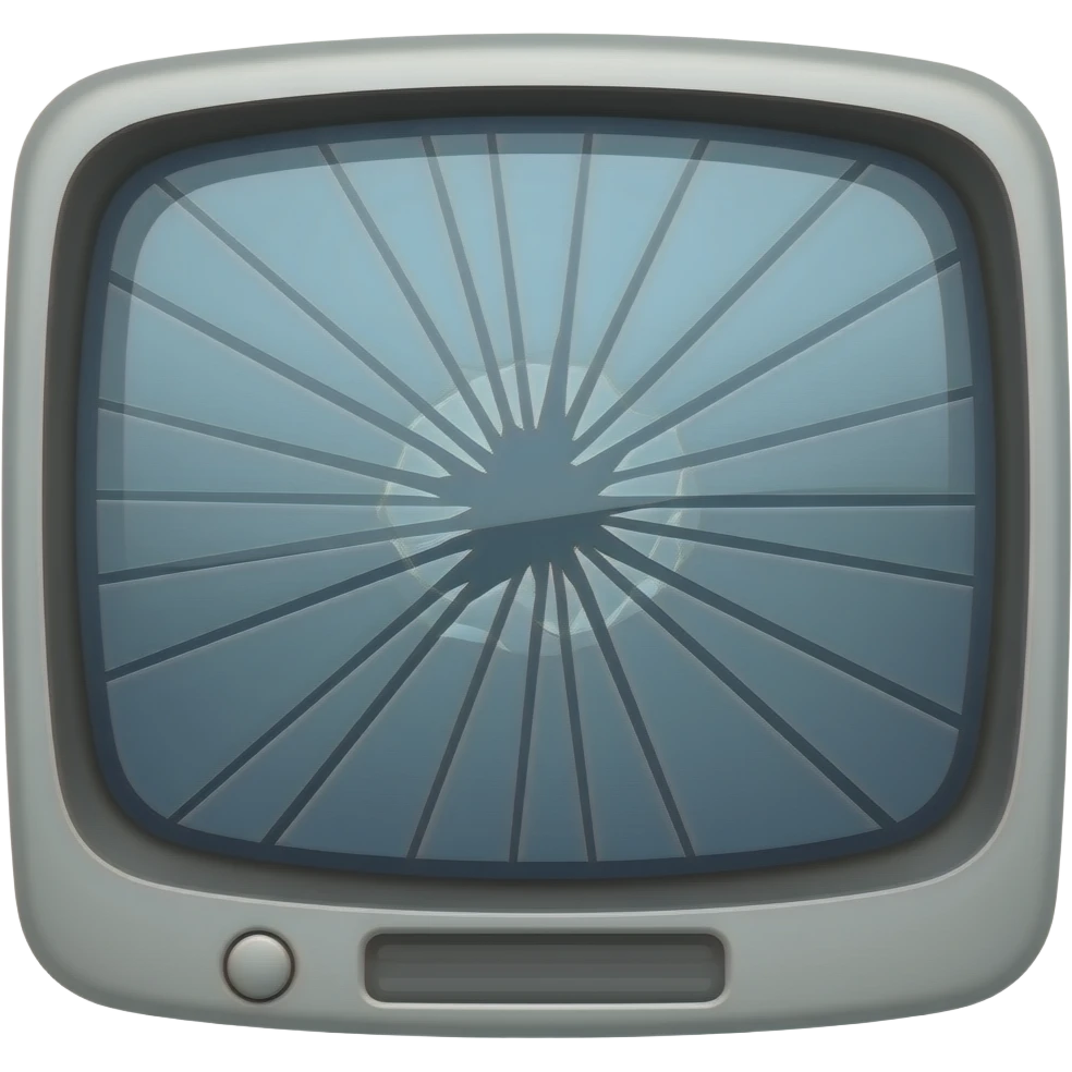 Broken TV emoji