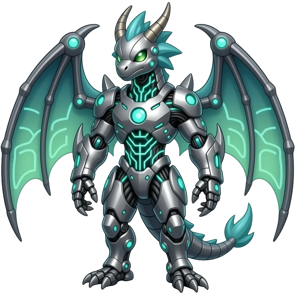 Genesect-Flygon-Exveemon-Fakémon-hybrid, full body emoji