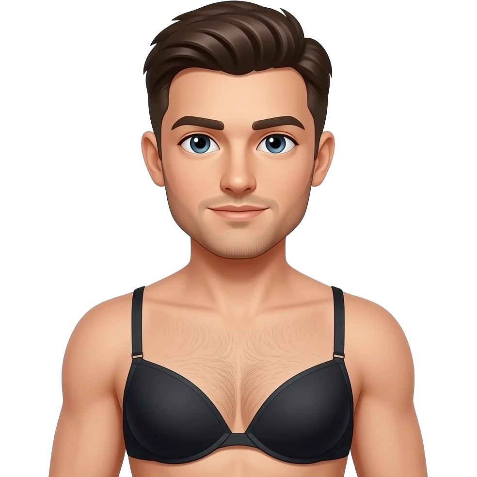 Erkek sütyen giyor emoji