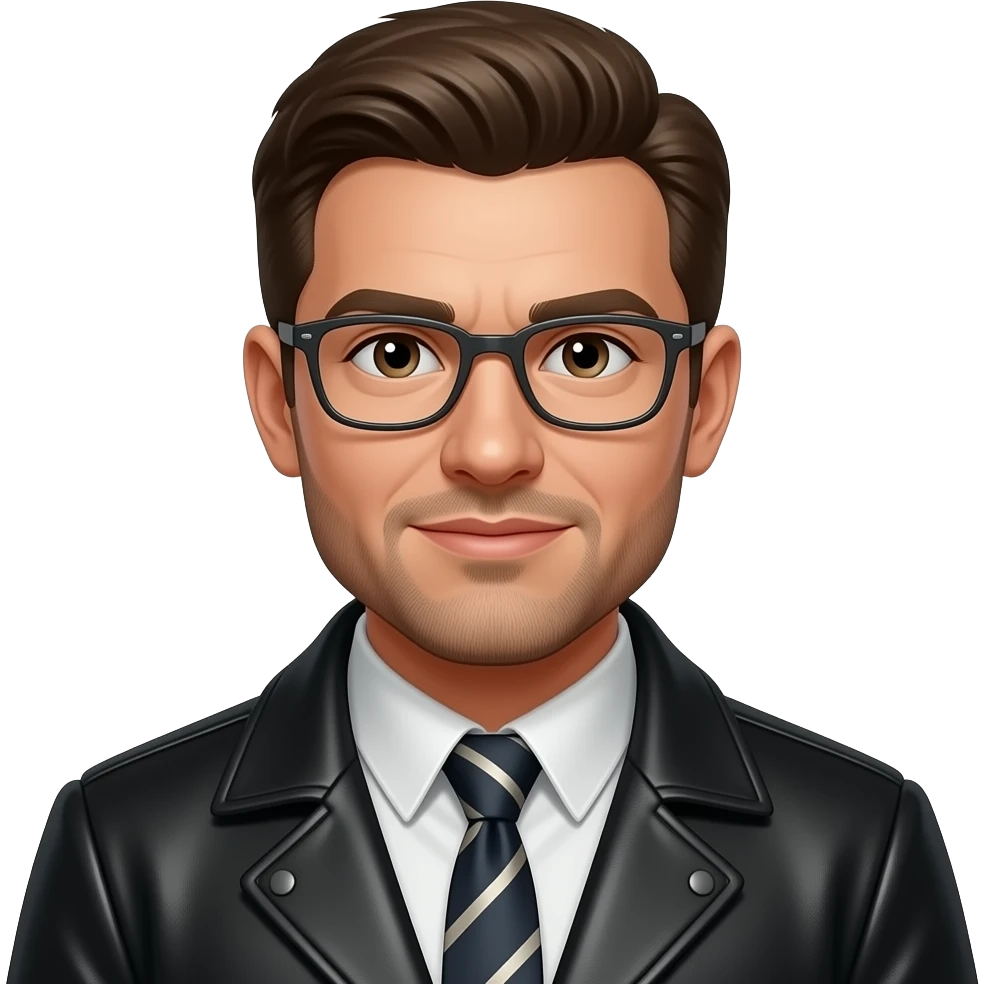 Leather man emoji