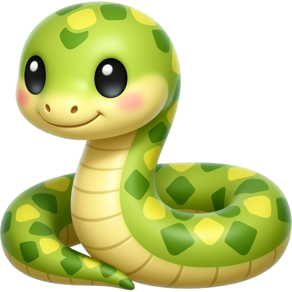 Kawaii fruta serpiente emoji