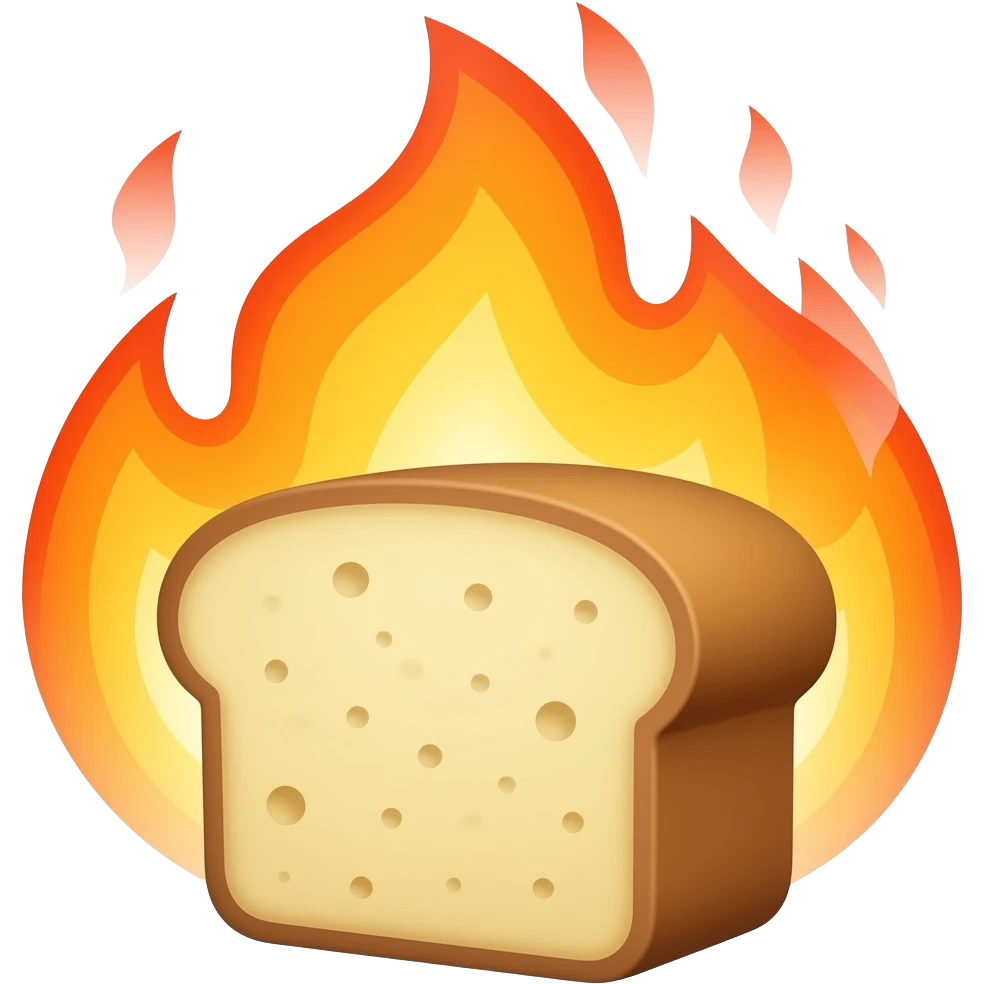 bread fire emoji