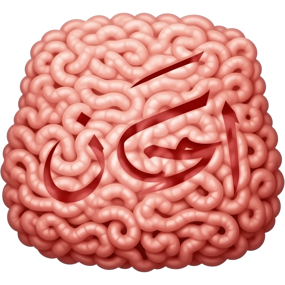 hackfleisch mit haram schriftzug in rot auf deutsch emoji