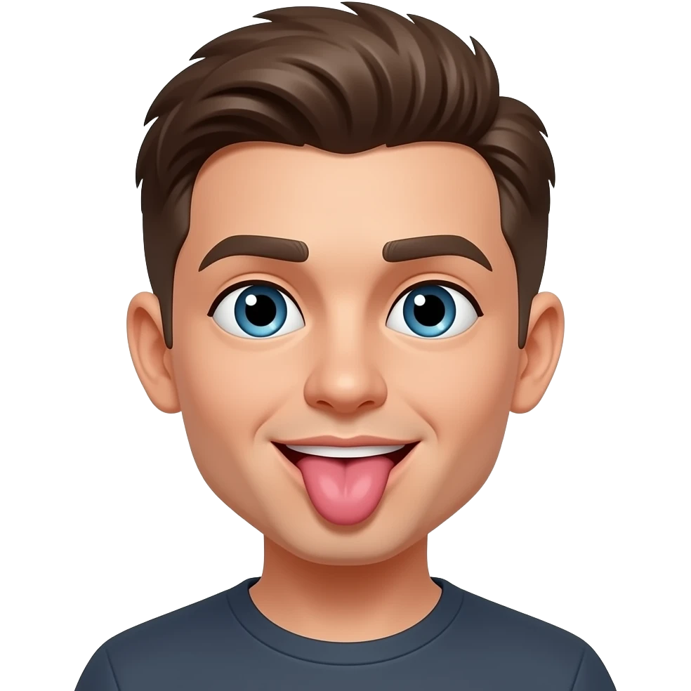 Licking a butt emoji