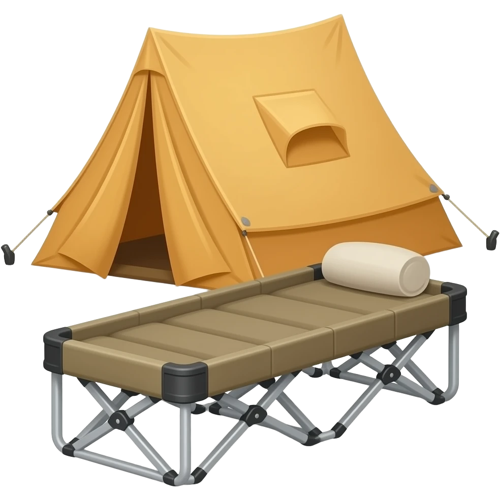 camping cot bed emoji