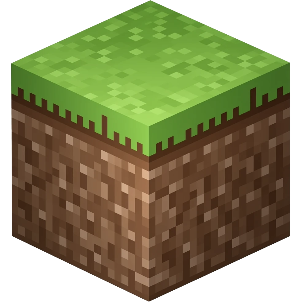 Minecraft dirt block emoji