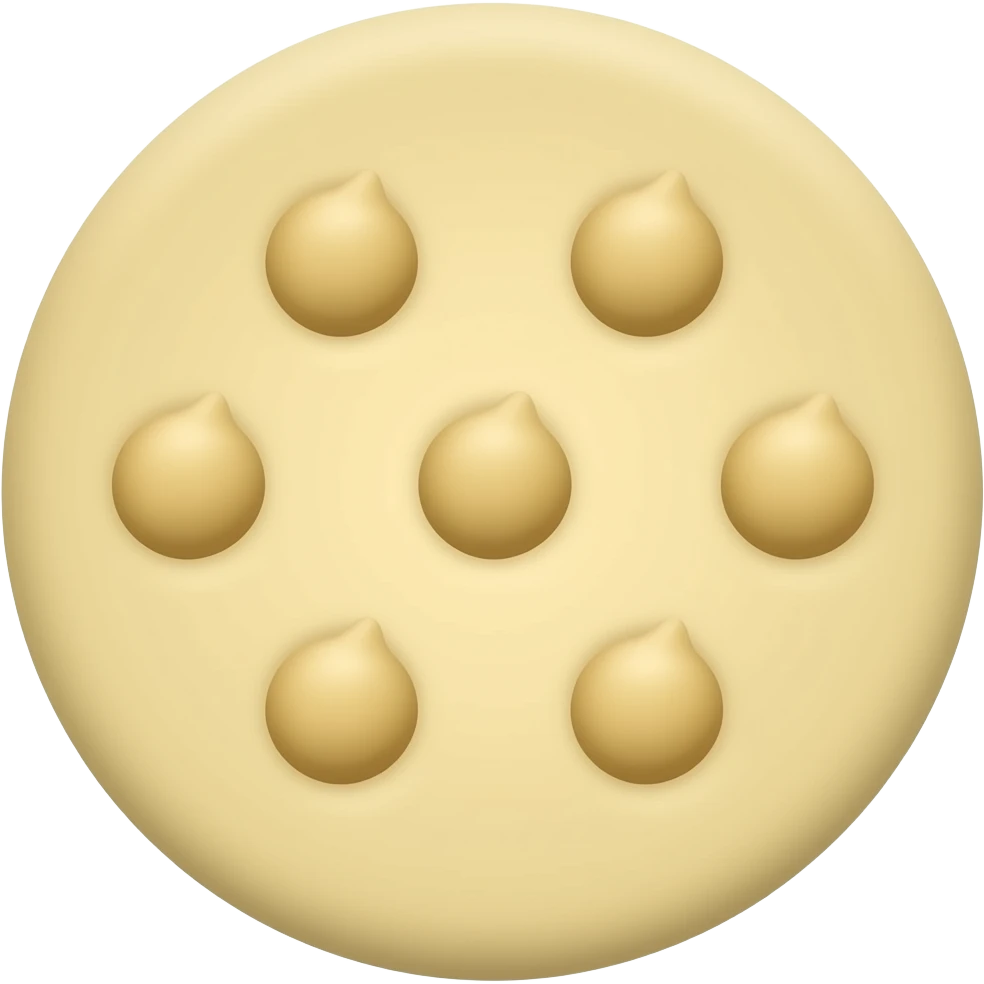 Круглые белые хлебцы с нутом emoji