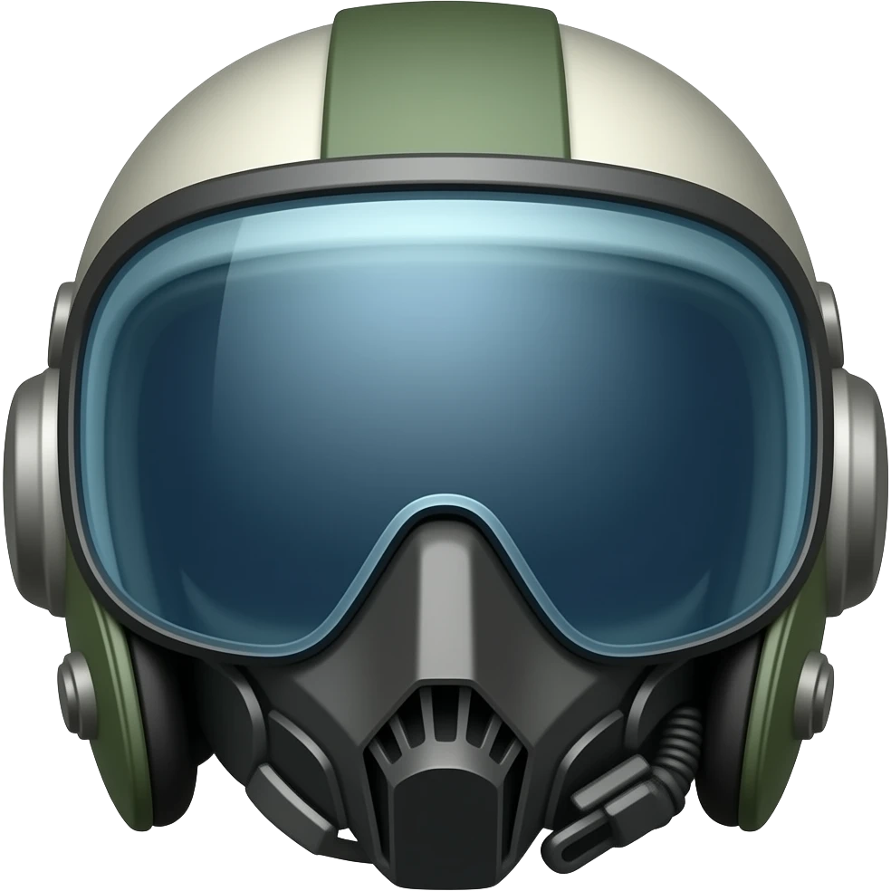 Pilot helmet emoji