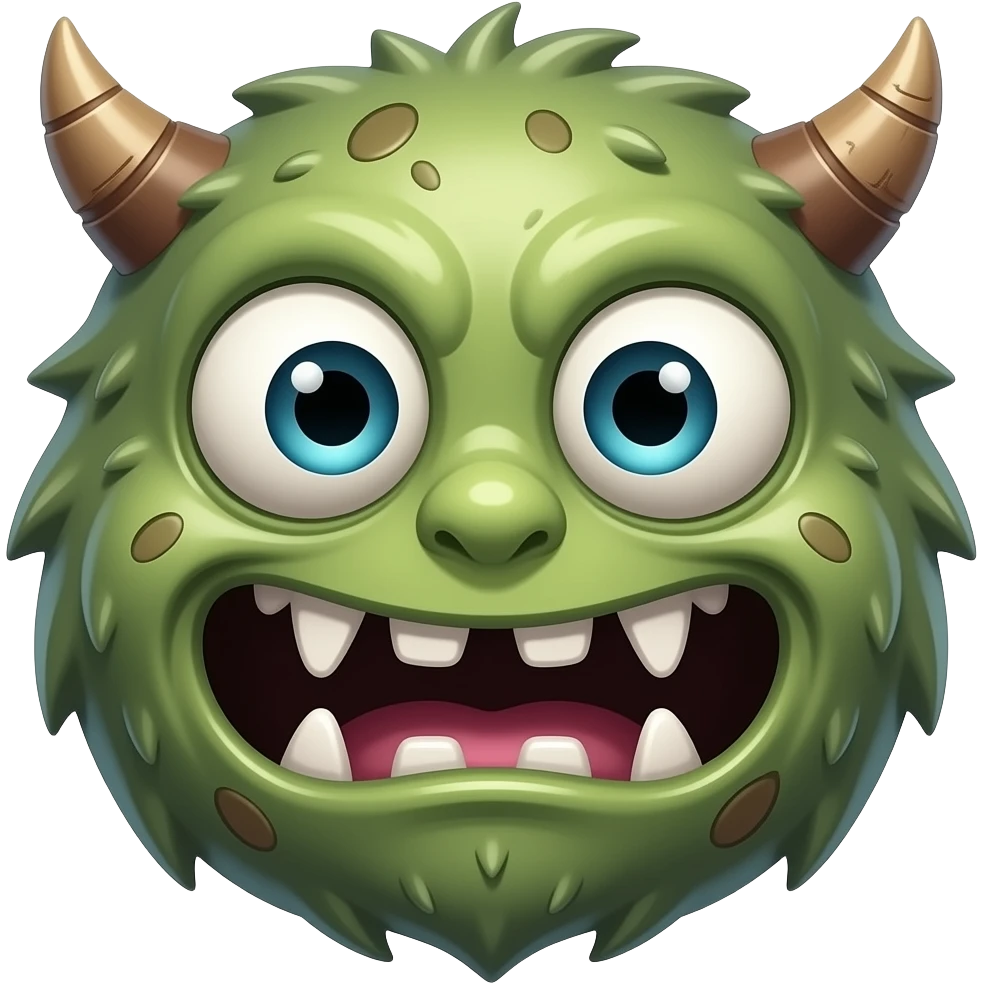 Un emoji monstre poubelle emoji