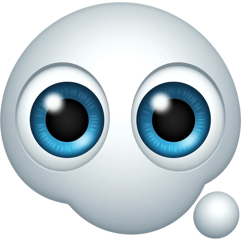 two eyes thinking emoji