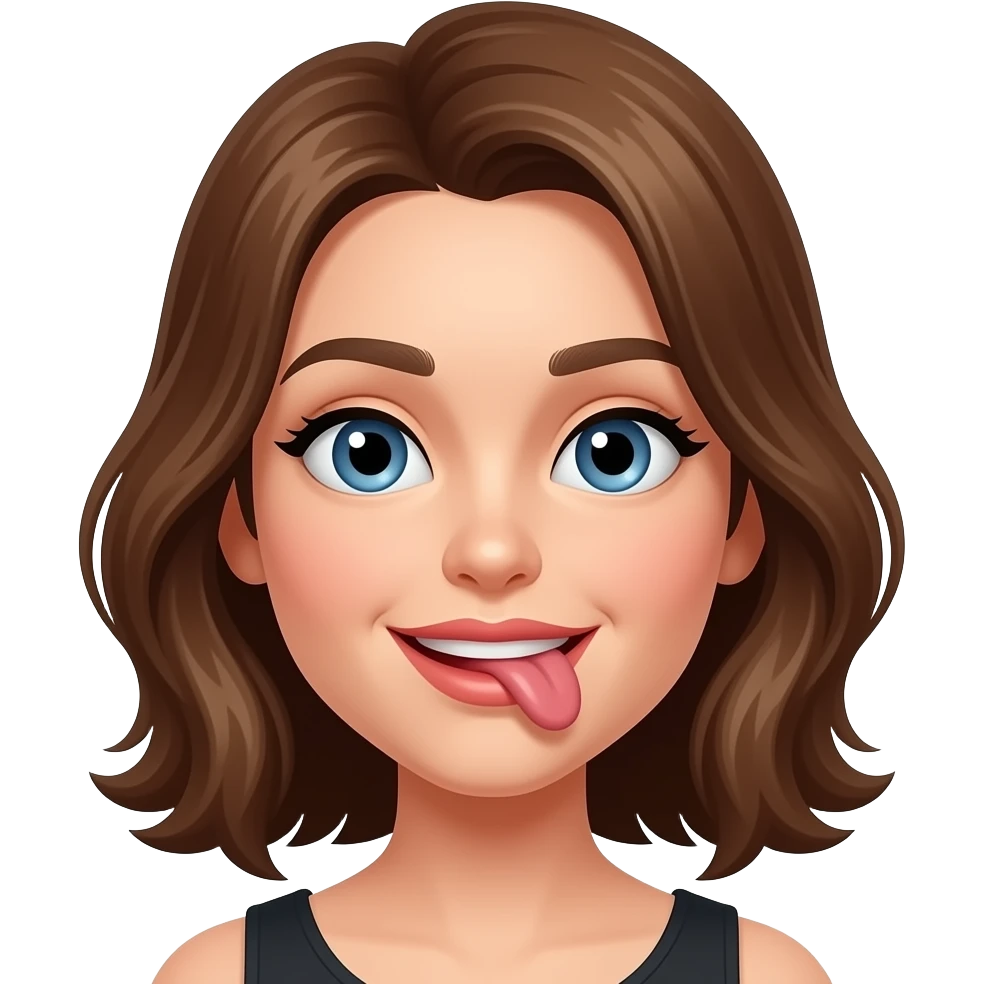 Bite lip emoji