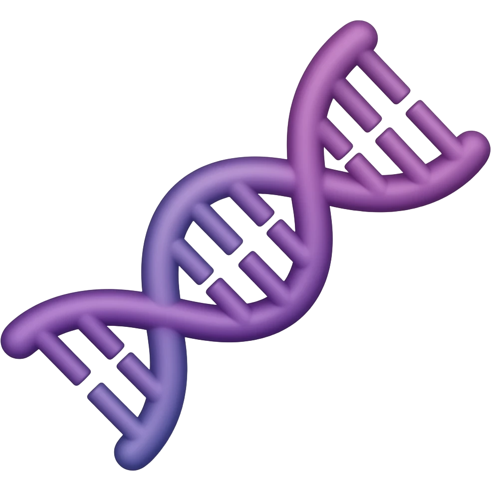 genes con tonalidades mrados y violetas emoji