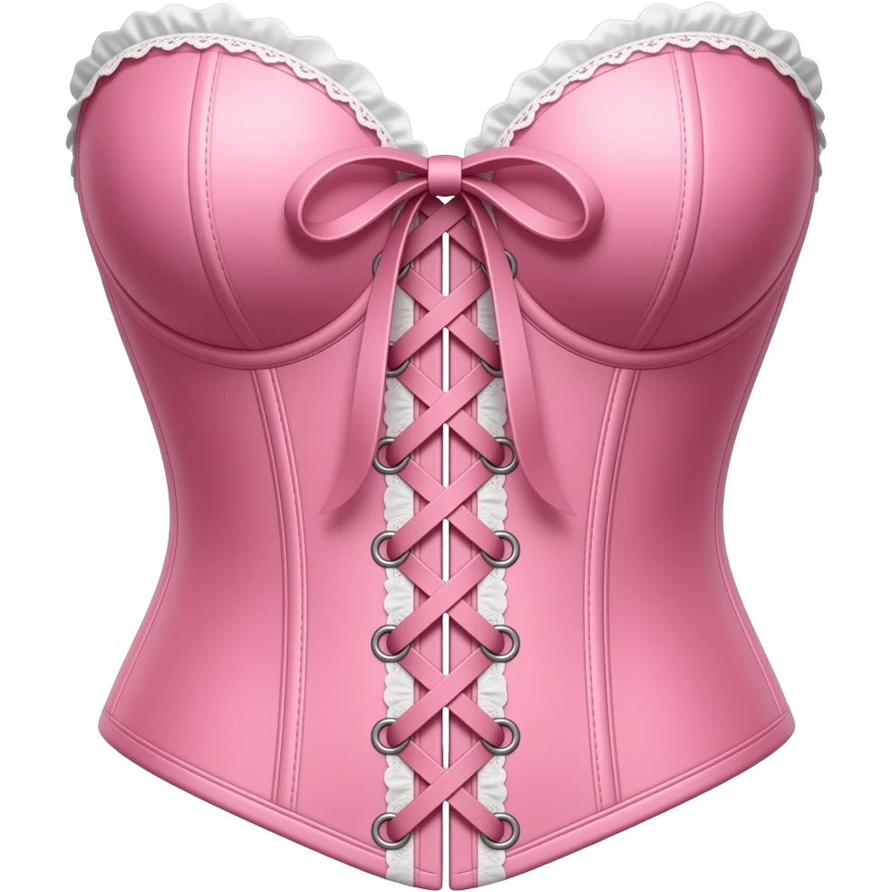 Pink corset emoji