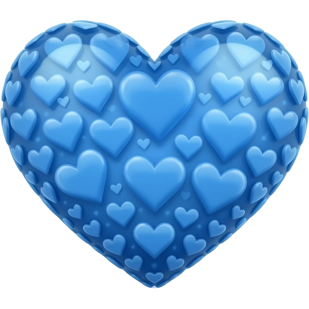 heart full of blue light hearts🩵 emoji