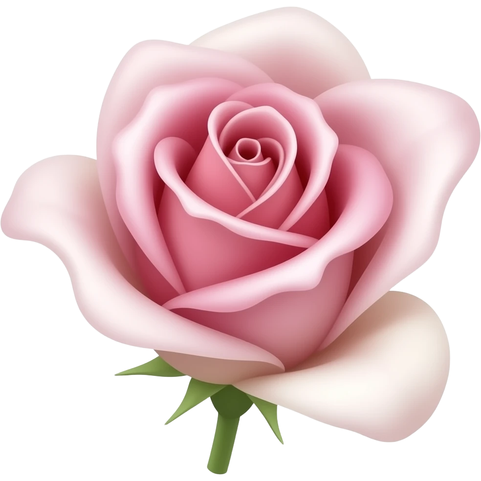 Pink rose lily emoji