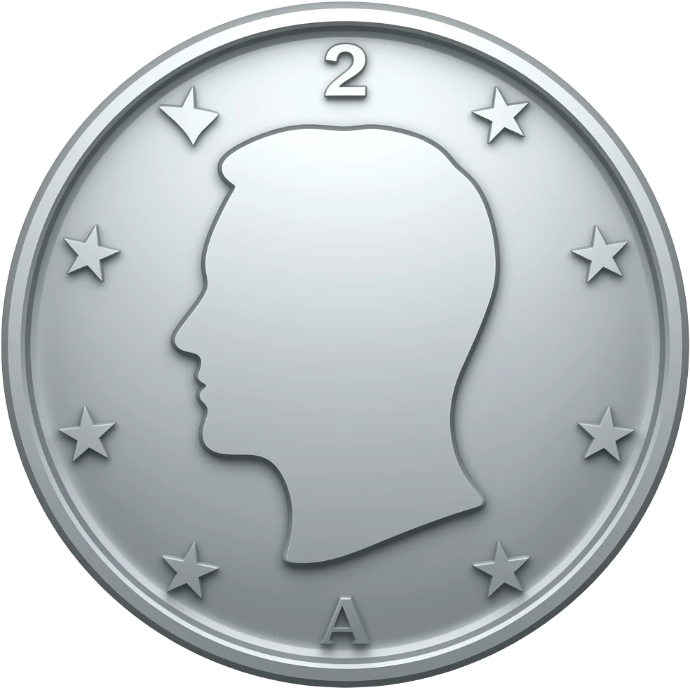 silver dollar emoji
