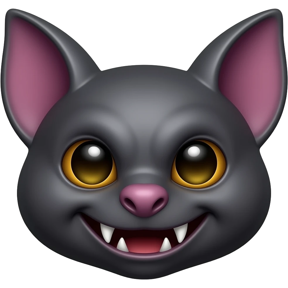 vampire bat face emoji