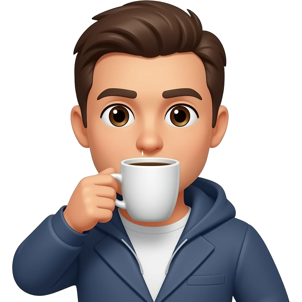 I drink coffee emoji