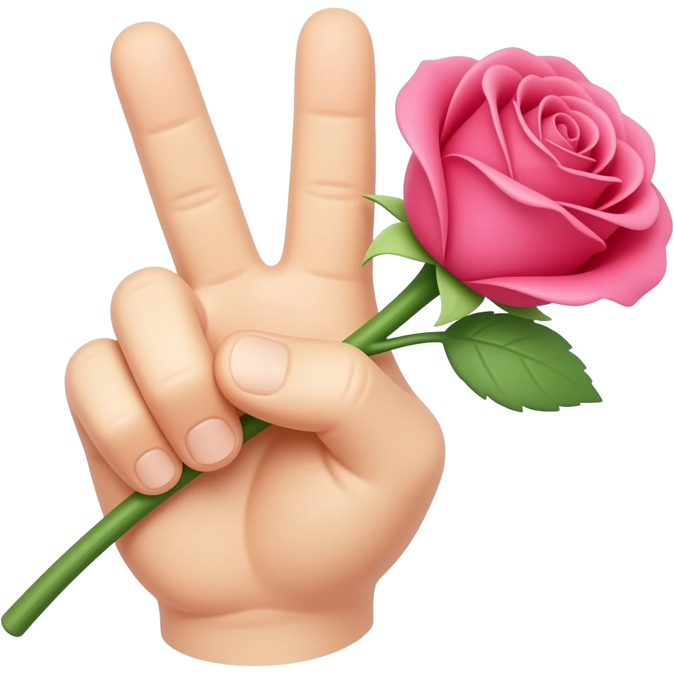 ✌️+🥀 emoji