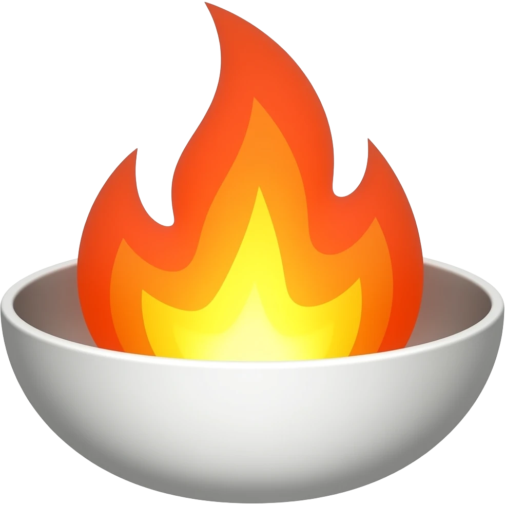 Piring api emoji