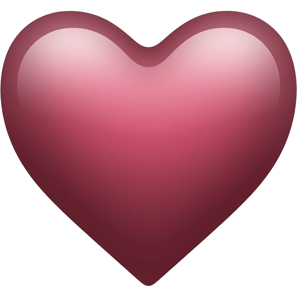 다크레드 하트 emoji