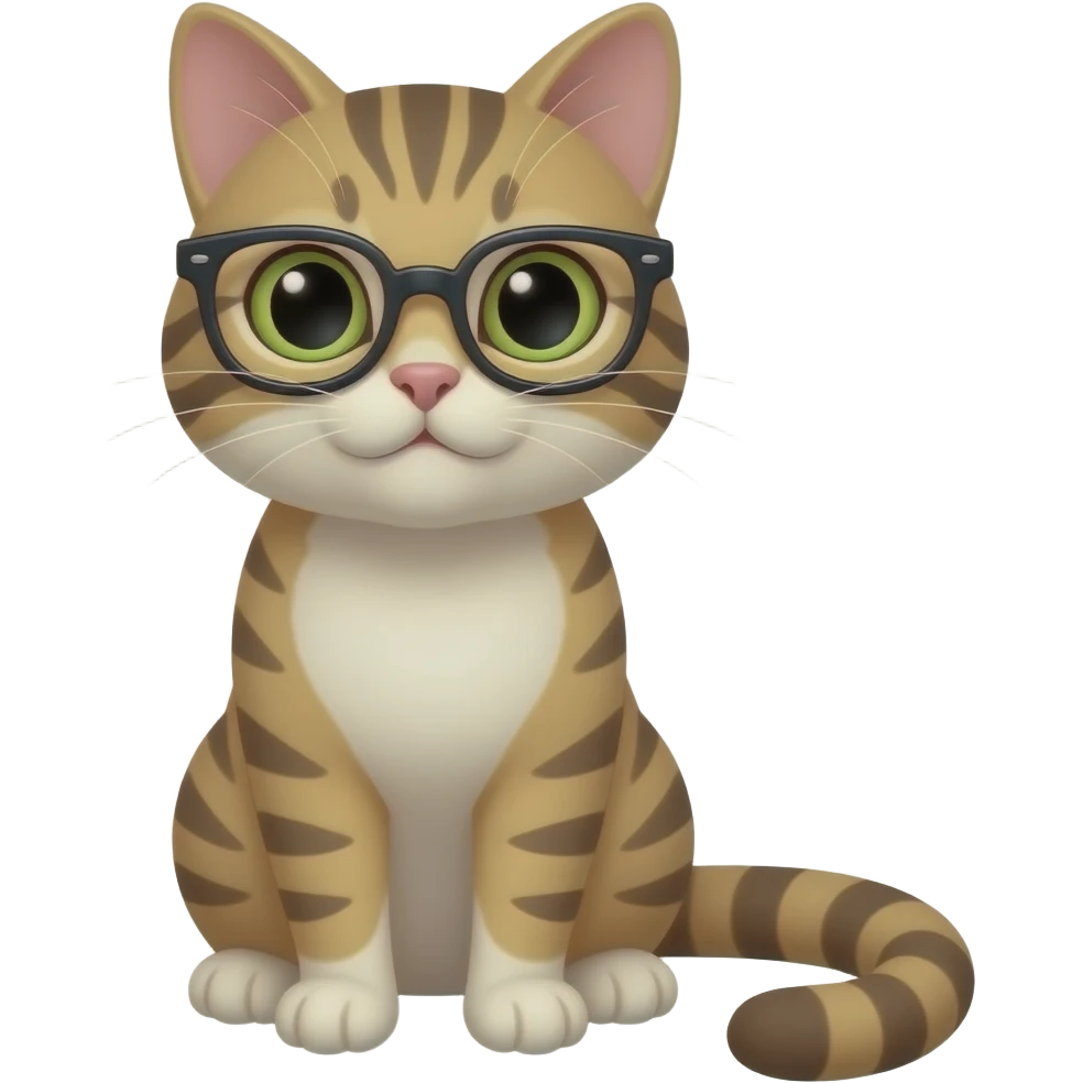 cat wearing Groucho glasses emoji