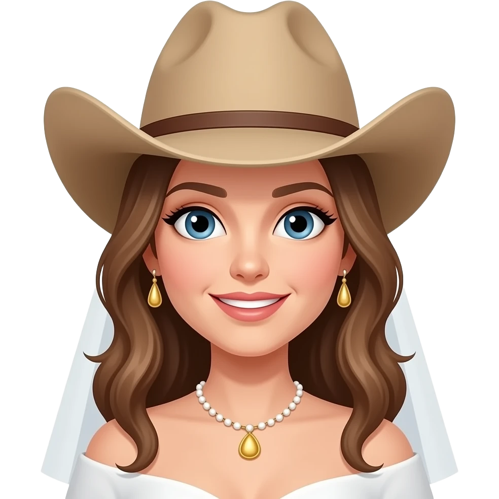 Bride in Cowboy Hat emoji